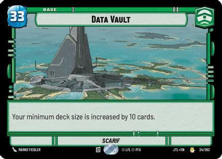 Data Vault — Jump to Lightspeed Star Wars: Unlimited card by Marko Fiedler