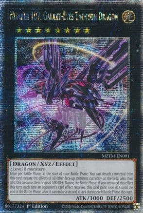 Number 107: Galaxy-Eyes Tachyon Dragon (Quarter Century Secret Rare) — Maze of the Master