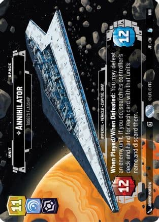 Annihilator - Tagge's Flagship (Prestige) — Jump to Lightspeed Star Wars: Unlimited card by Johnny Morrow