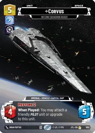 Corvus - Inferno Squadron Raider (Prestige Foil) — Jump to Lightspeed