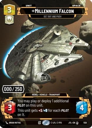 Millennium Falcon - Get Out And Push (Serialized) — Jump to Lightspeed
