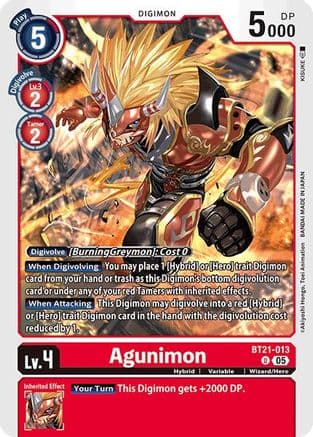 Agunimon — World Convergence Digimon Card Game card by KISUKE