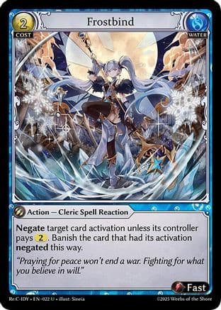 Frostbind — Diao Chan Re: Collection, Idyll Corsage Grand Archive TCG card by Sineia