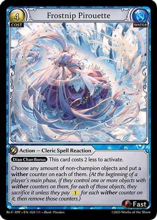 Frostnip Pirouette — Diao Chan Re: Collection, Idyll Corsage Grand Archive TCG card by Pinakes