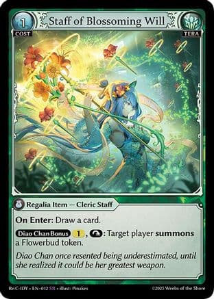 Staff of Blossoming Will — Grand Archive TCG card