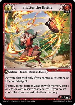 Shatter the Brittle — Guo Jia Re: Collection, Heaven’s Favored Grand Archive TCG card by Primea Studio