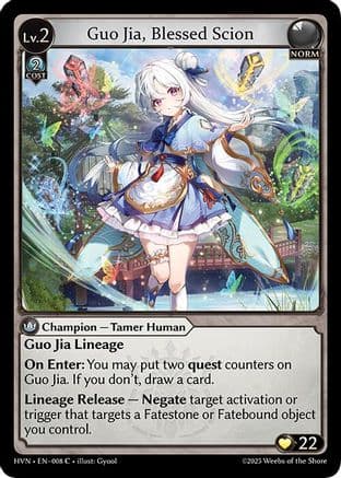 Guo Jia, Blessed Scion — Abyssal Heaven