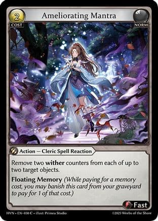 Ameliorating Mantra — Abyssal Heaven Grand Archive TCG card by Primea Studio