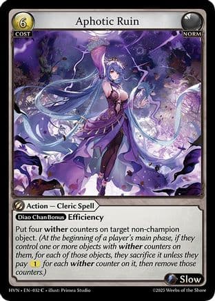 Aphotic Ruin — Abyssal Heaven Grand Archive TCG card by Primea Studio