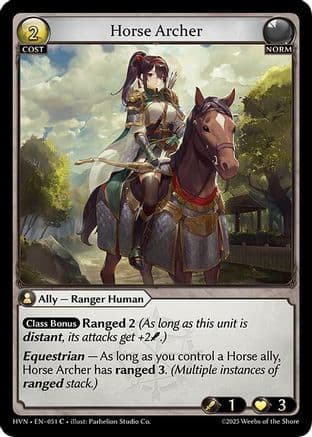 Horse Archer — Abyssal Heaven Grand Archive TCG card by Ilse