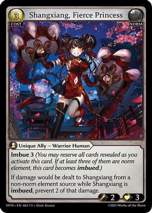 Shangxiang, Fierce Princess — Abyssal Heaven Grand Archive TCG card by Jaemin Kim