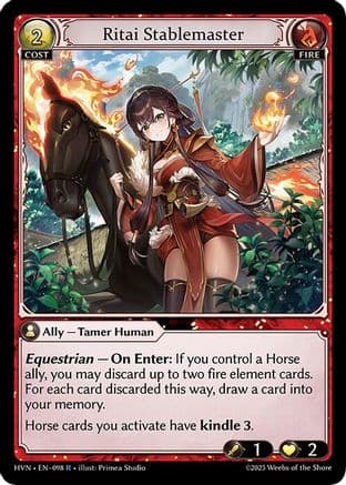 Ritai Stablemaster — Abyssal Heaven Grand Archive TCG card by Primera Studio