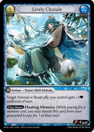 Lively Chorale — Abyssal Heaven Grand Archive TCG card by Primera Studio