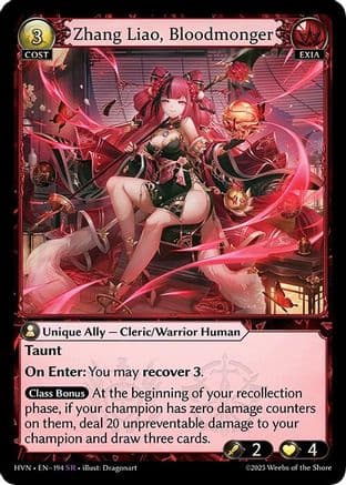 Zhang Liao, Bloodmonger — Abyssal Heaven
