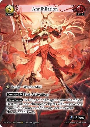 Annihilation — Abyssal Heaven Grand Archive TCG card by Dragonart