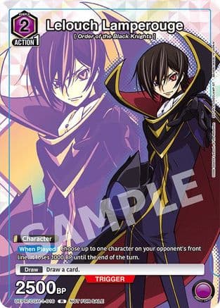 Lelouch Lamperouge (016) — Union Arena Promotion Cards