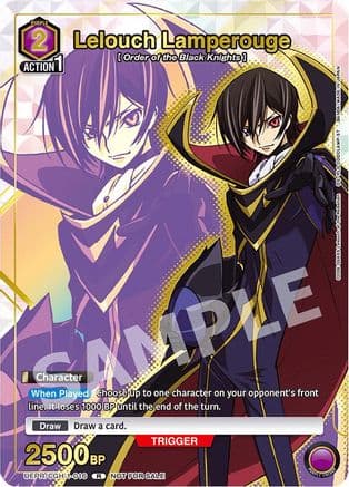 Lelouch Lamperouge (016) (Gold) — Union Arena Promotion Cards