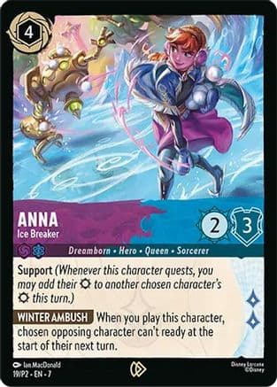 Anna - Ice Breaker — Disney Lorcana Promo Cards Disney Lorcana card by Ian MacDonald