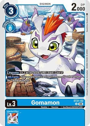 Gomamon — Starter Deck 21: Hero of Hope Digimon Card Game card by Souichirou Gunjima