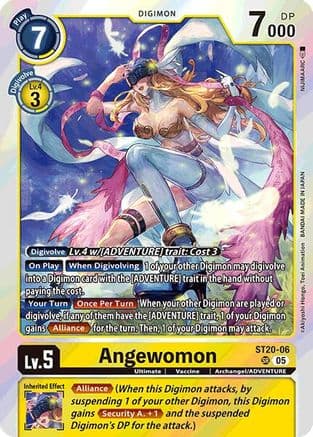 Angewomon — Starter Deck 20: Protector of Light Digimon Card Game card by Akiyoshi Hongō, Toei Animation