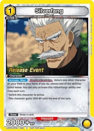 Silverfang (008) — UE06BT: One Punch Man Release Event Cards