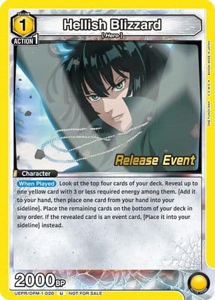 Hellish Blizzard (020) — UE06BT: One Punch Man Release Event Cards