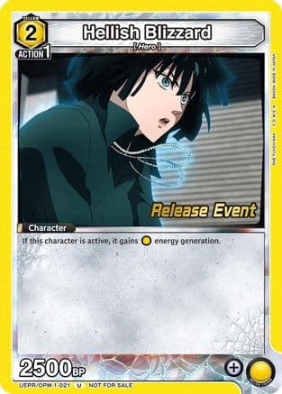 Hellish Blizzard (021) — UE06BT: One Punch Man Release Event Cards