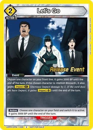 Let's Go — UE06BT: One Punch Man Release Event Cards