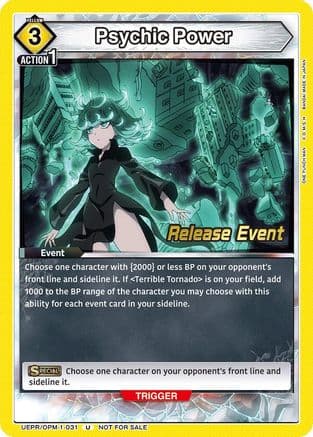 Psychic Power — UE06BT: One Punch Man Release Event Cards