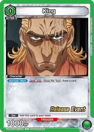 King (039) — UE06BT: One Punch Man Release Event Cards