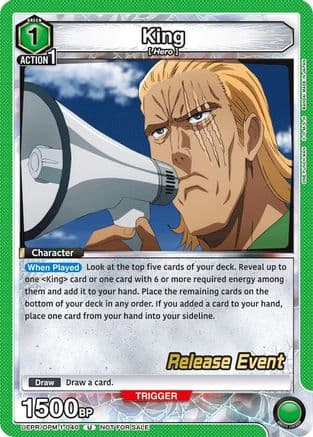 King (040) — UE06BT: One Punch Man Release Event Cards