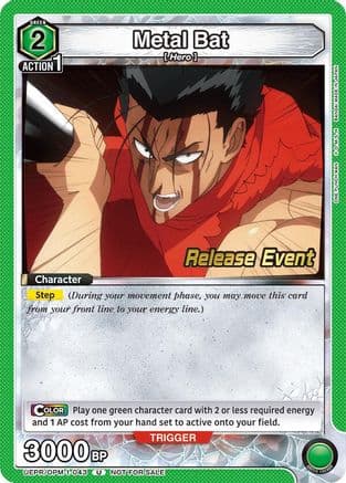 Metal Bat (043) — UE06BT: One Punch Man Release Event Cards