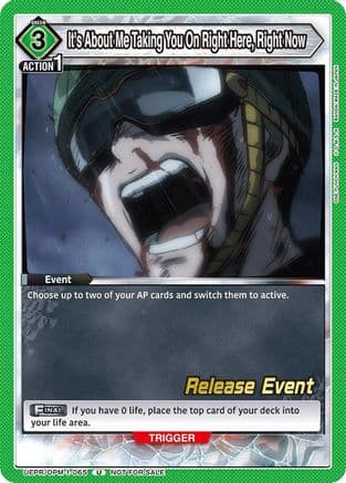 It's About Me Taking You On Right Here, Right Now — UE06BT: One Punch Man Release Event Cards