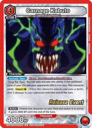Carnage Kabuto — UE06BT: One Punch Man Release Event Cards