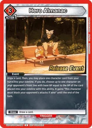 Hero Almanac — UE06BT: One Punch Man Release Event Cards