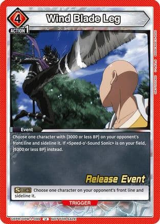 Wind Blade Leg — UE06BT: One Punch Man Release Event Cards