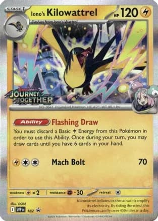 Iono's Kilowattrel - 182 (Prerelease) — SV: Scarlet & Violet Promo Cards