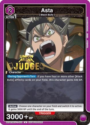 Asta (003) (Judge Pack) — Union Arena Promotion Cards