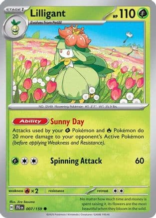 Lilligant — SV09: Journey Together Pokémon TCG card by mele