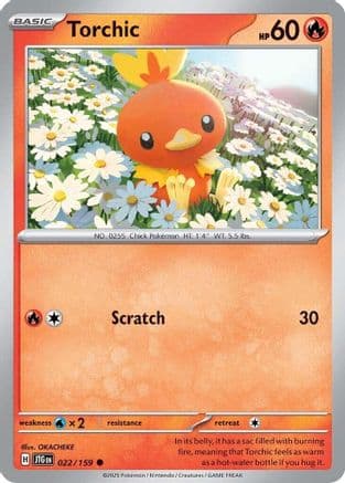 Torchic — SV09: Journey Together Pokémon TCG card by Yuka Morii