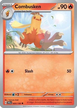 Combusken — SV09: Journey Together Pokémon TCG card by kodama
