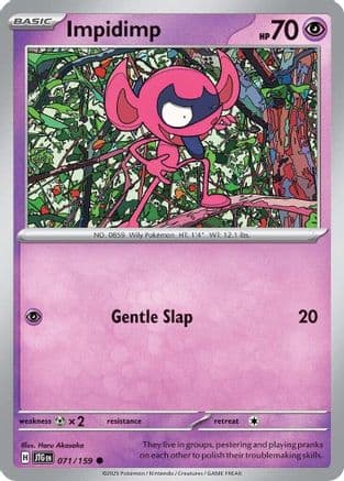 Impidimp — SV09: Journey Together Pokémon TCG card by Aya Kusanagi