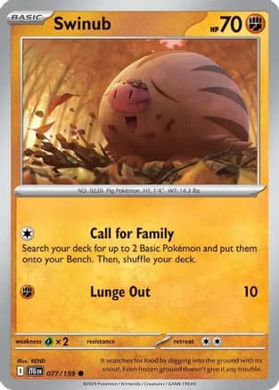 Swinub - 077/159 — SV09: Journey Together