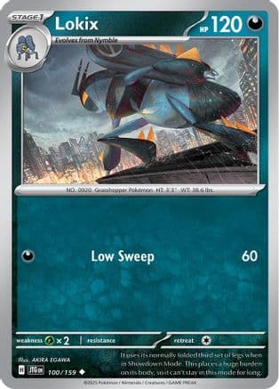 Lokix — SV09: Journey Together Pokémon TCG card by AKIRA EGAWA