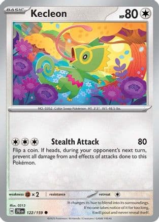Kecleon — SV09: Journey Together Pokémon TCG card by KIYOTAKA OSHIYAMA