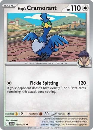 Hop's Cramorant — SV09: Journey Together Pokémon TCG card by 5ban Graphics