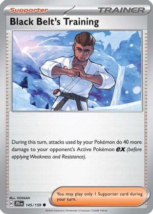 Black Belt's Training - 145/159 — SV09: Journey Together Pokémon TCG card by GOSSAN