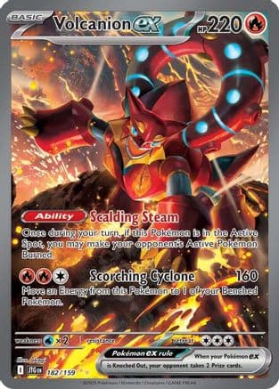 Volcanion ex - 182/159 — Pokémon TCG card