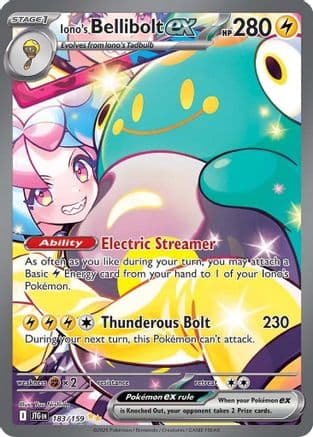 Iono's Bellibolt ex - 183/159 — Pokémon TCG card