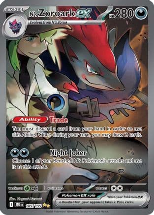 N's Zoroark ex - 185/159 — Pokémon TCG card